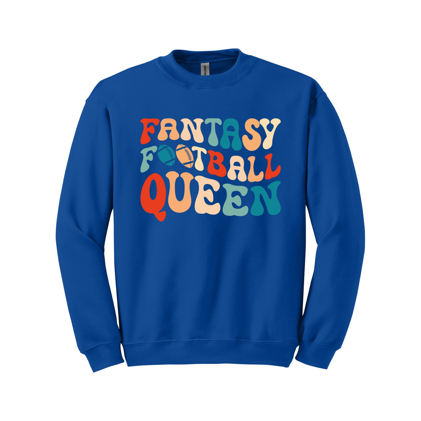 Fantasy Football Queen Unisex Crewneck Sweatshirt