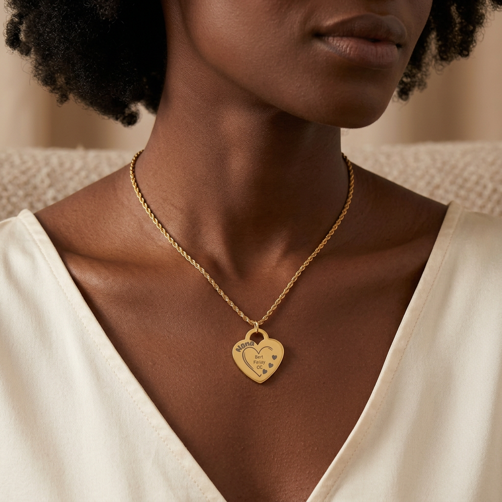 Personalized Heart Mother's Necklace