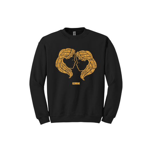 Gemini Twins Characteristics Crewneck Sweatshirt — Unisex (S–5X)