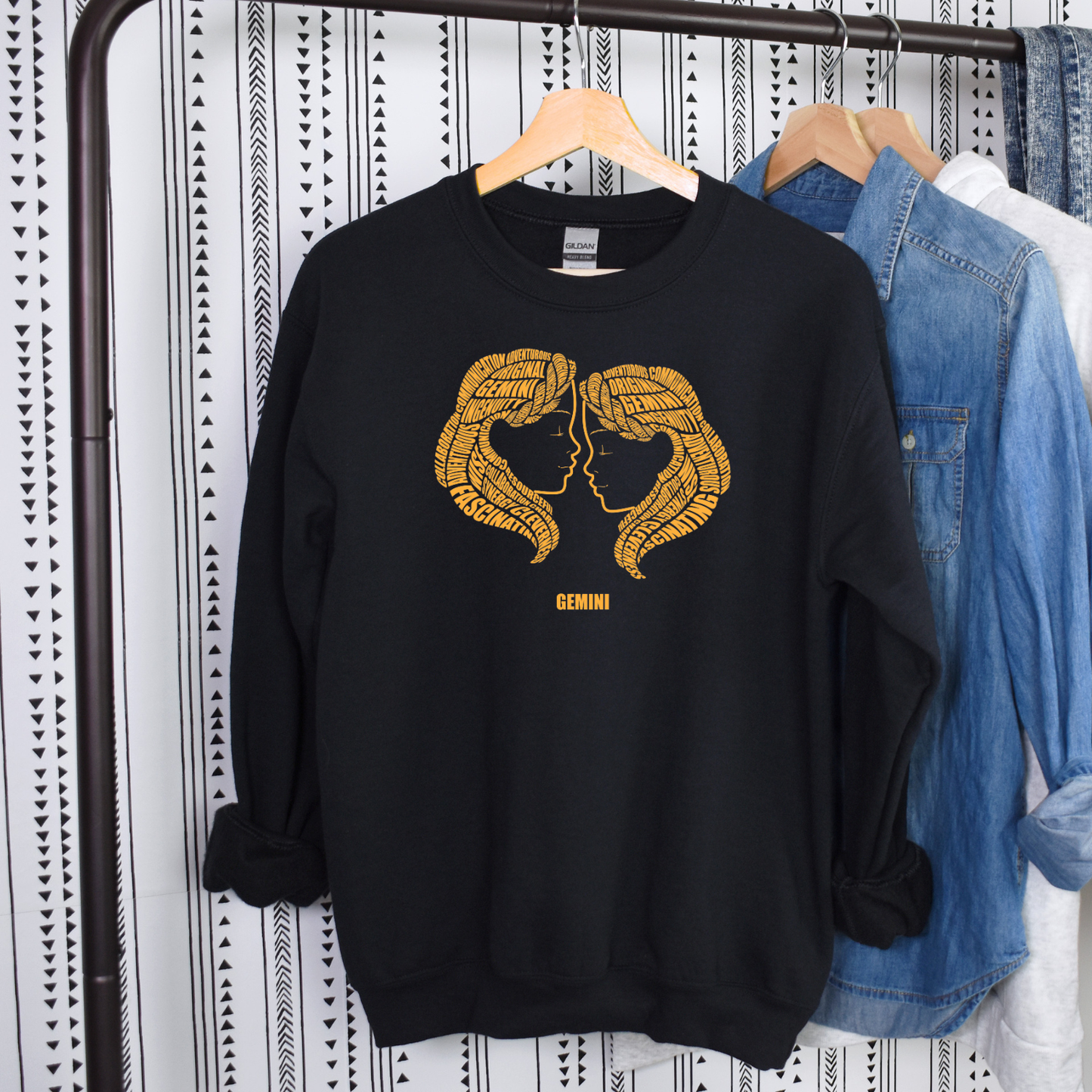 Gemini Twins Characteristics Crewneck Sweatshirt — Unisex (S–5X)
