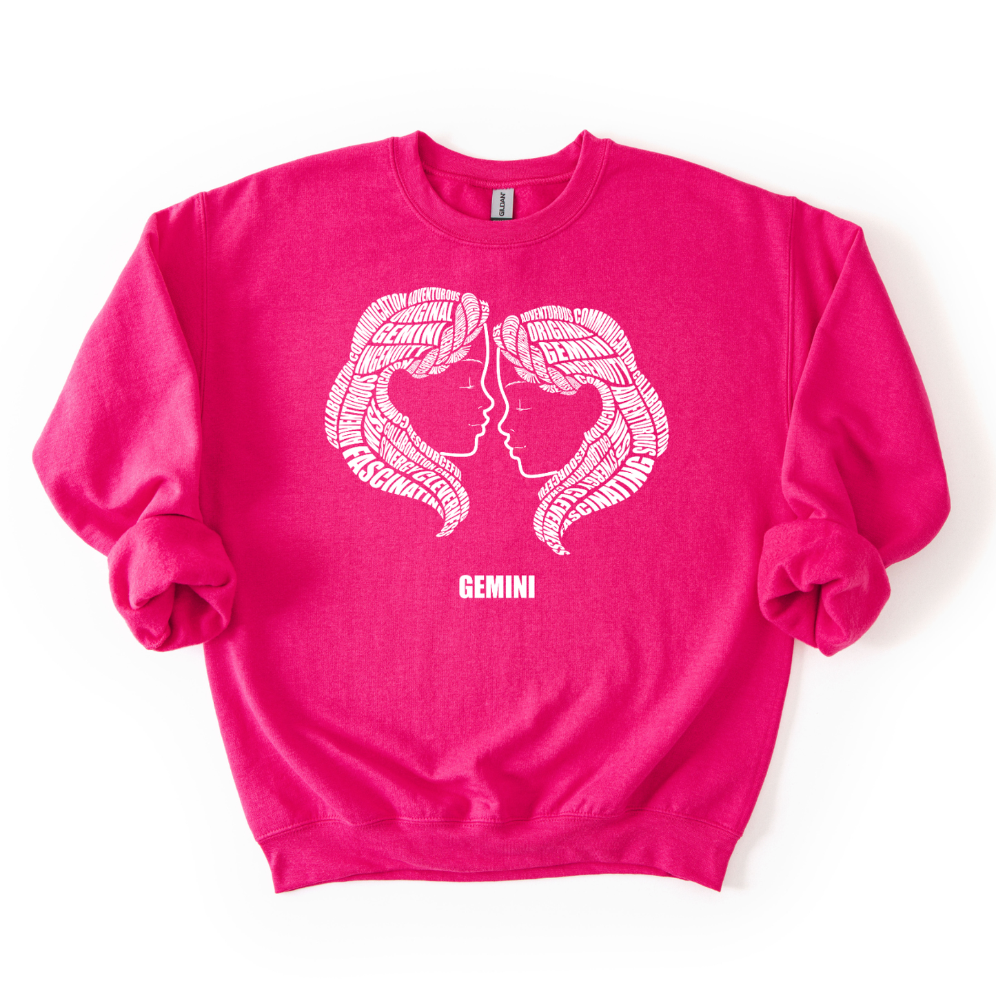 Zodiac Characteristics Crewneck Sweatshirt – Pink Edition