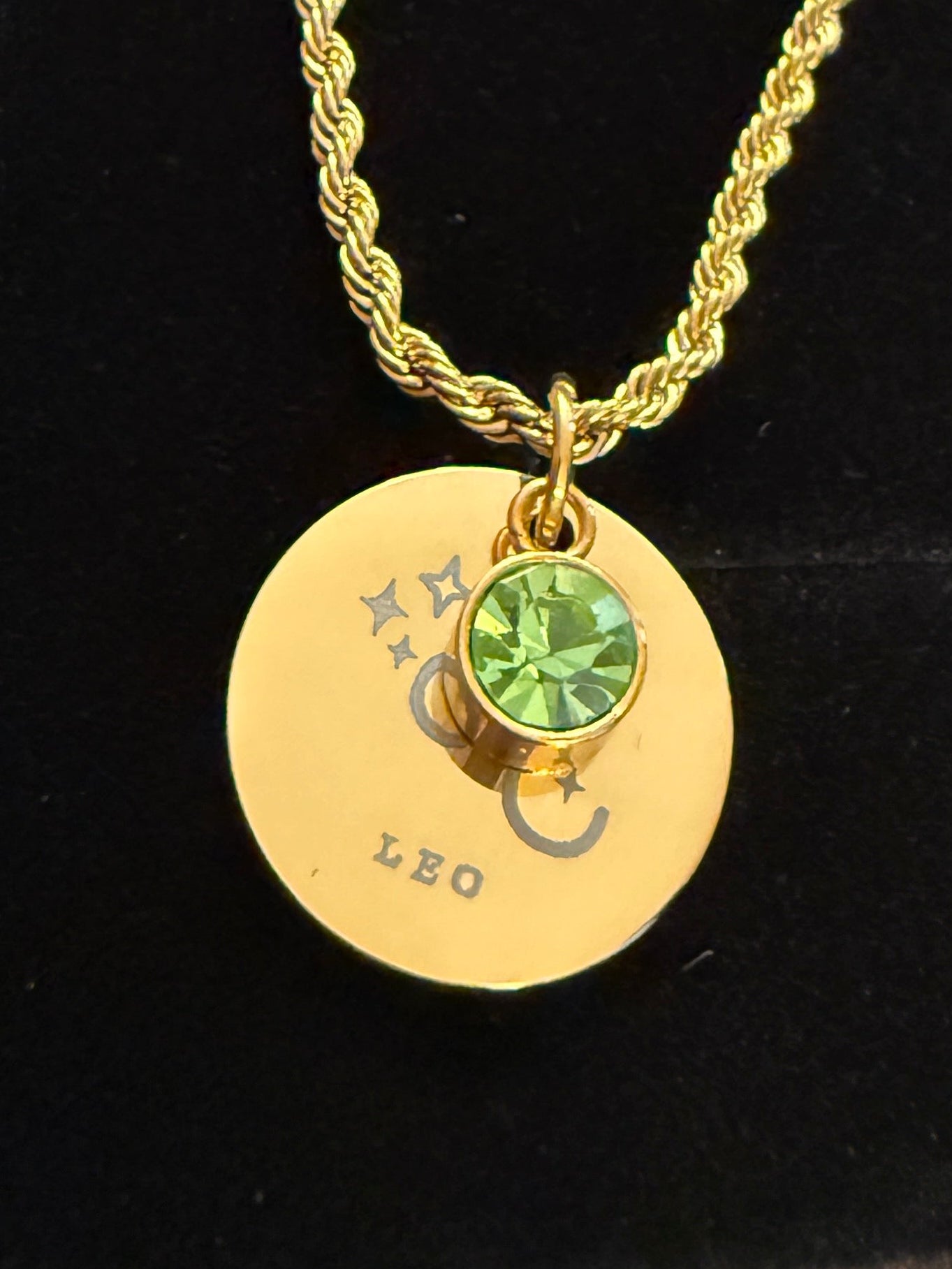 Birthstone Zodiac Horoscope Necklace