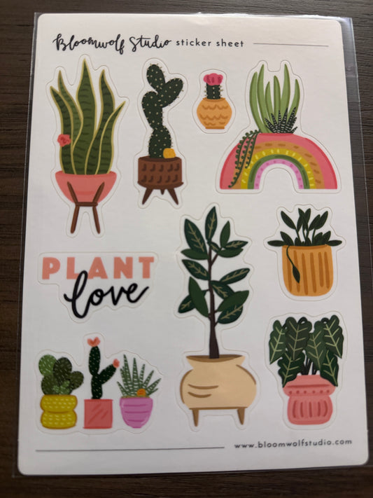 Plant Love Sticker Sheet