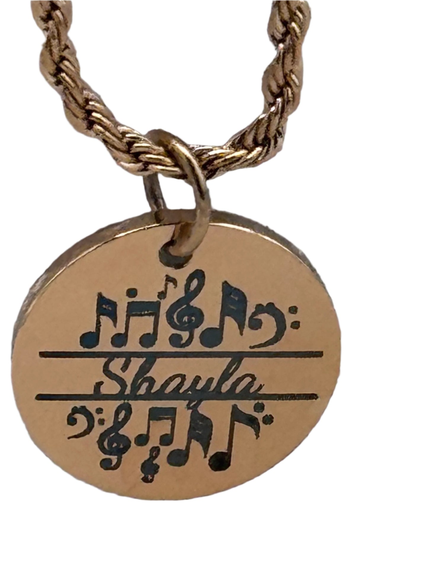 Personalized Music Lovers Pendant Necklace