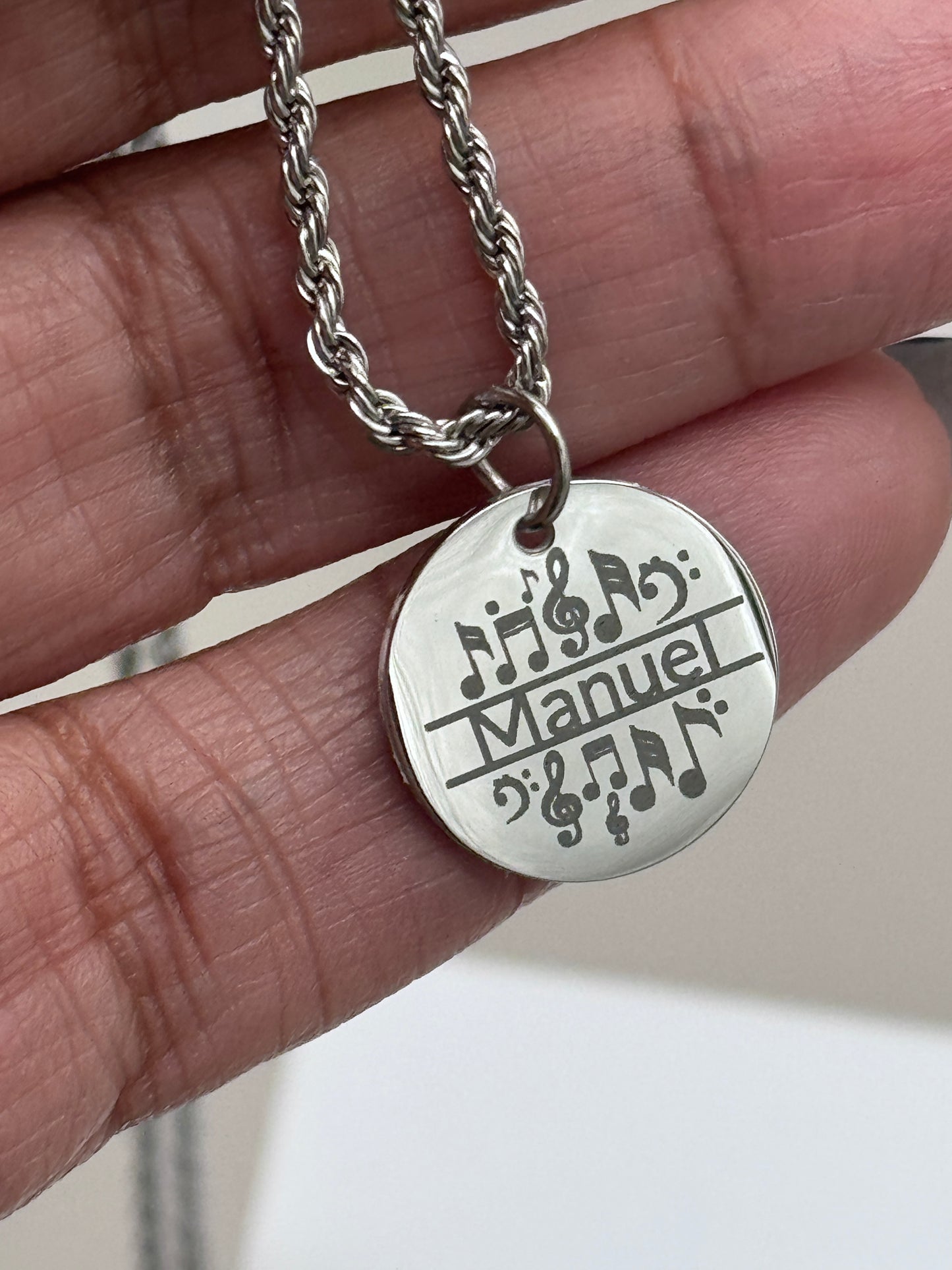 Personalized Music Lovers Pendant Necklace