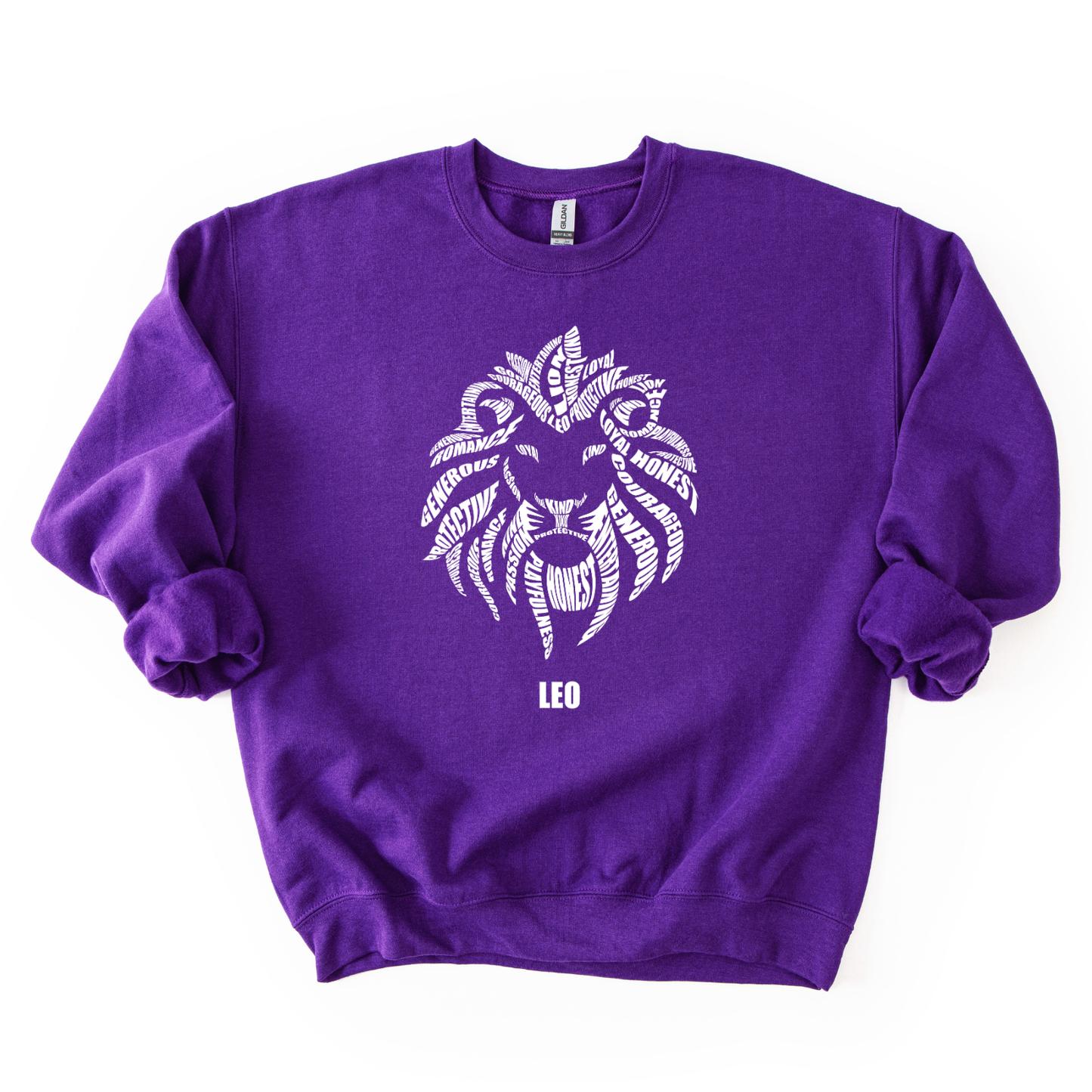 Zodiac Characteristics Crewneck Sweatshirt – Purple Edition