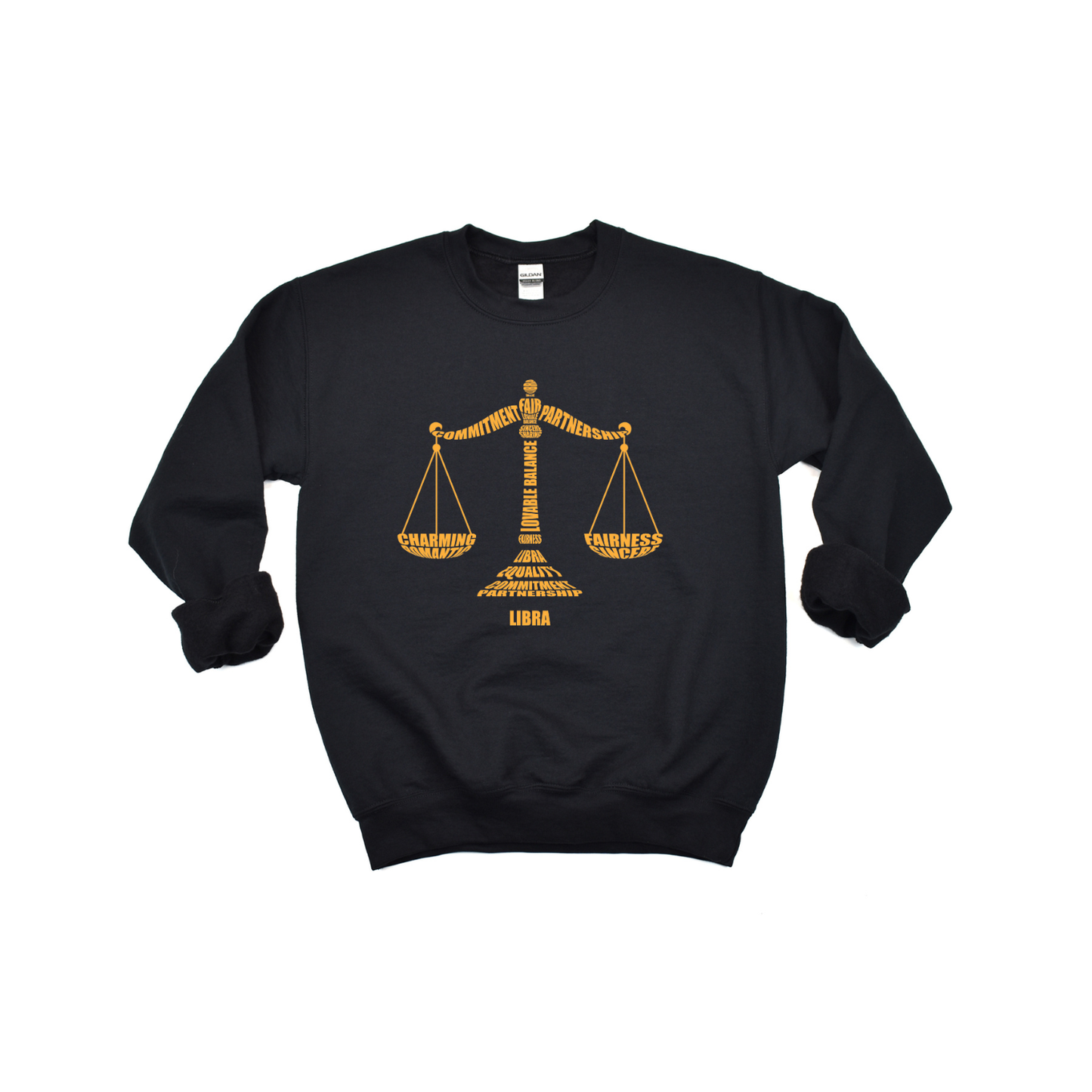 Libra Scales Characteristics Crewneck Sweatshirt — Unisex (S–5X)