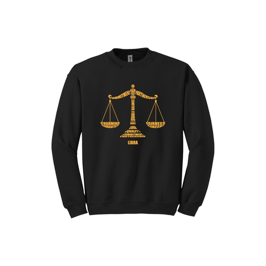 Libra Scales Characteristics Crewneck Sweatshirt — Unisex (S–5X)