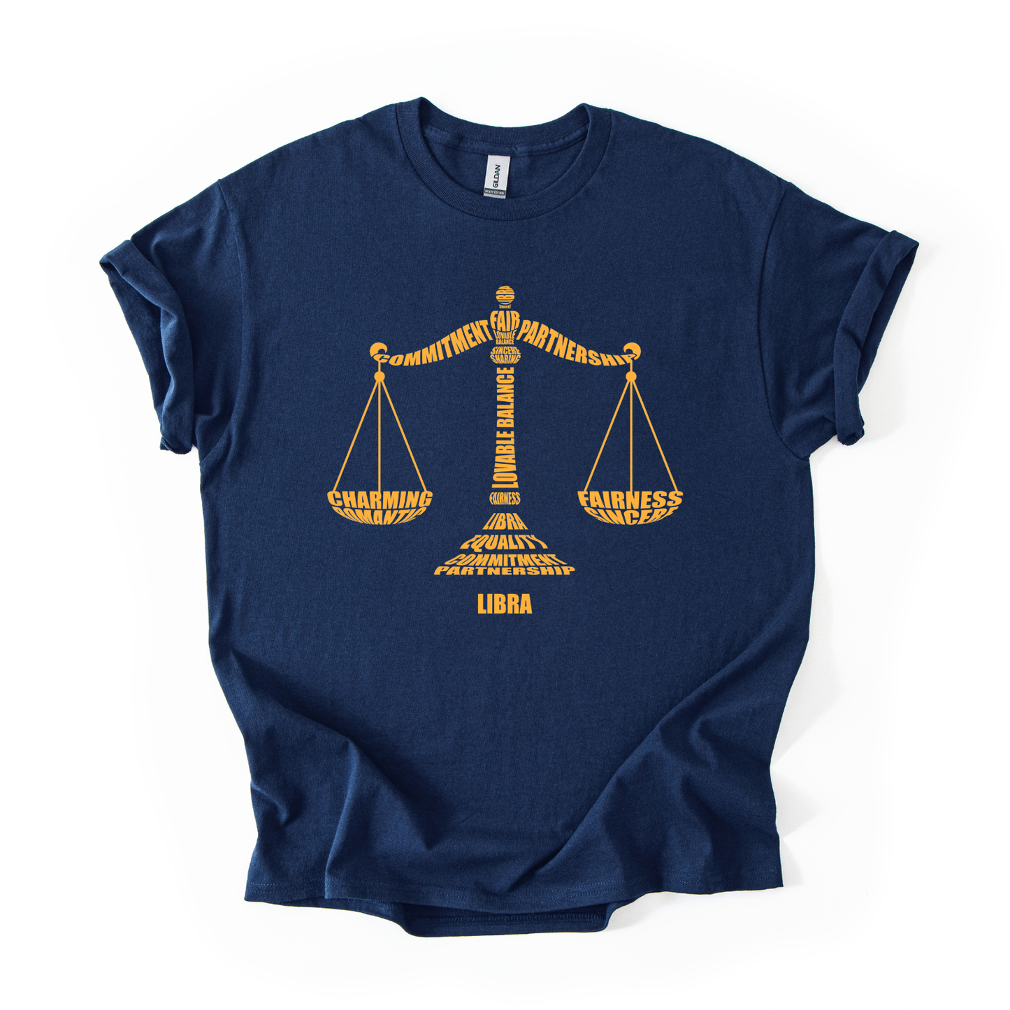 Zodiac Characteristics Navy Blue T-Shirt – All Signs Available