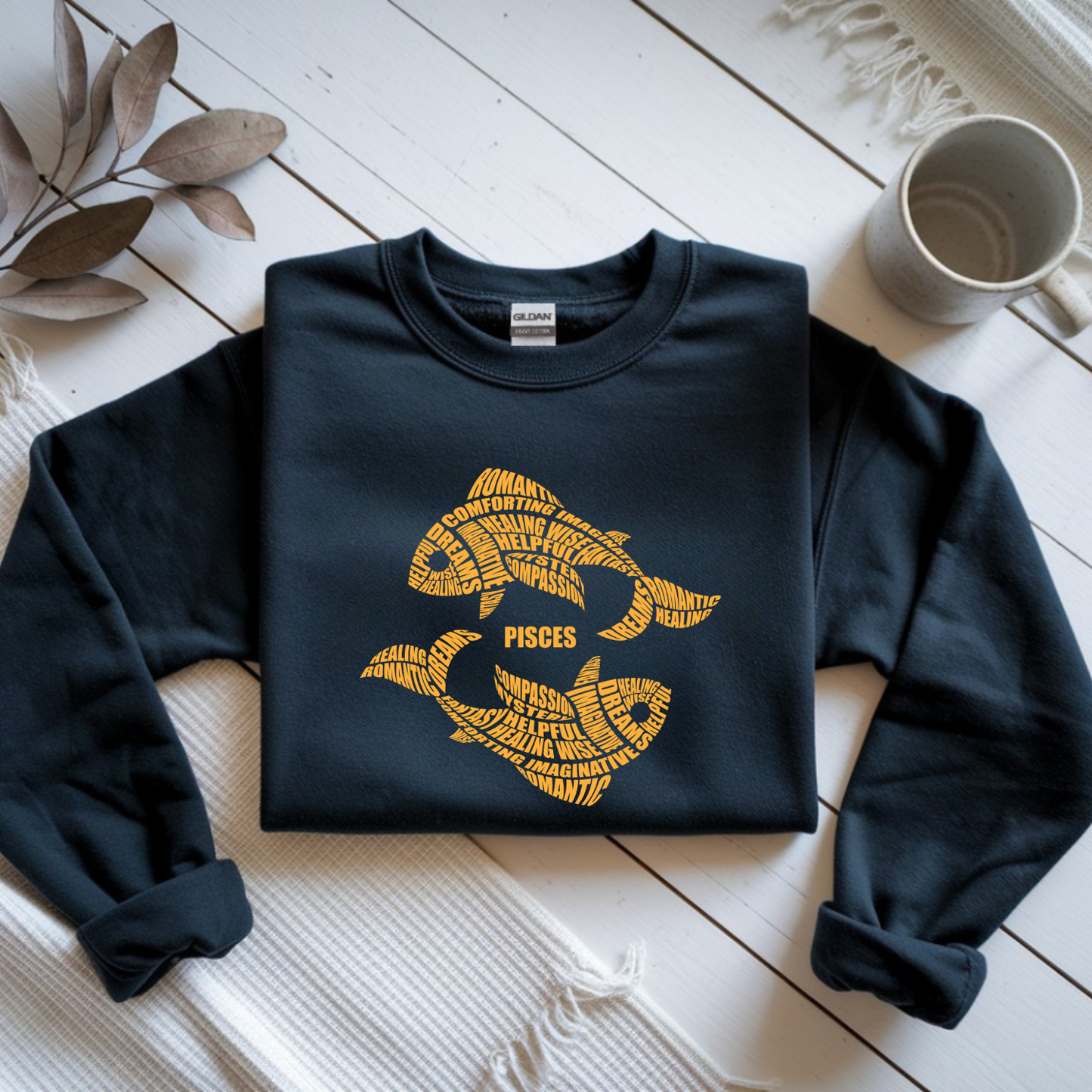 Pisces Fish Characteristics Crewneck Sweatshirt — Unisex (S–5X)