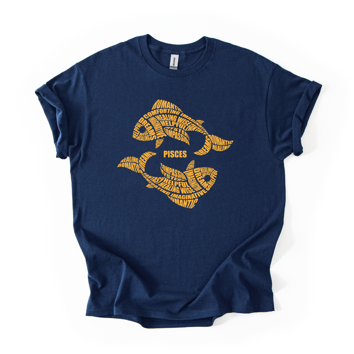 Zodiac Characteristics Navy Blue T-Shirt – All Signs Available