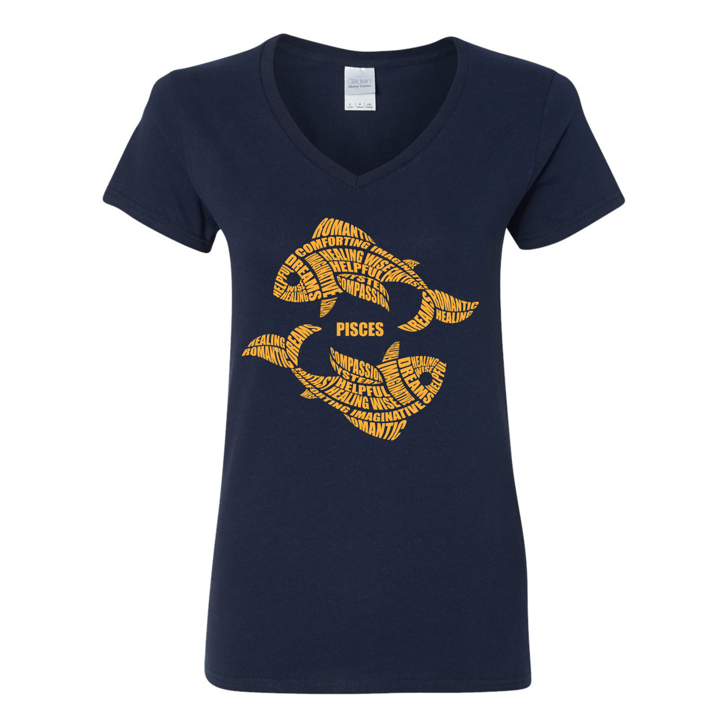 Zodiac Characteristics Navy Blue T-Shirt – All Signs Available