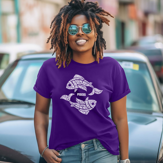 Zodiac Characteristics T-Shirt Collection – Pink & Purple Edition