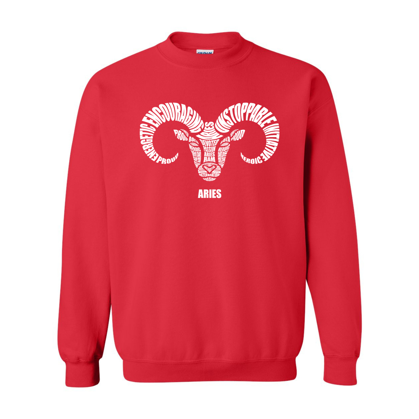 Aries Ram Characteristics Crewneck Sweatshirt — Unisex (S–5X)