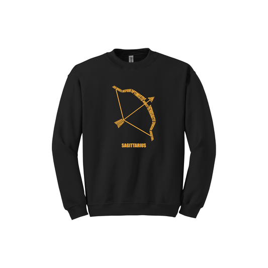 Sagittarius Archery Characteristics Crewneck Sweatshirt — Unisex (S–5X)