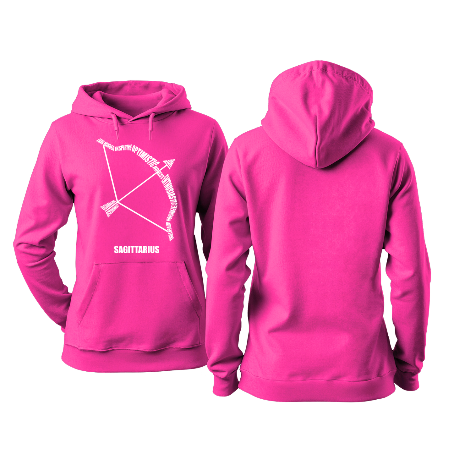Zodiac Characteristics Hoodie – Pink Edition