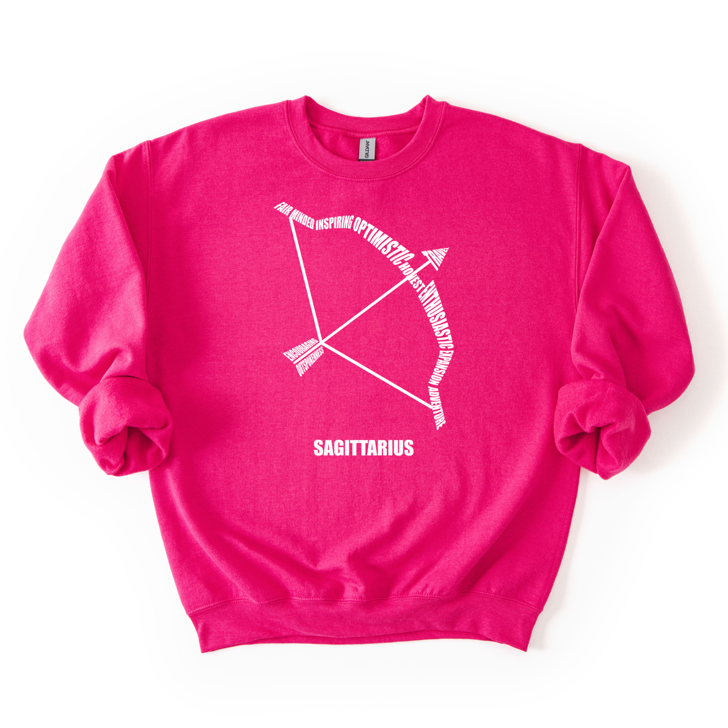 Zodiac Characteristics Crewneck Sweatshirt – Pink Edition