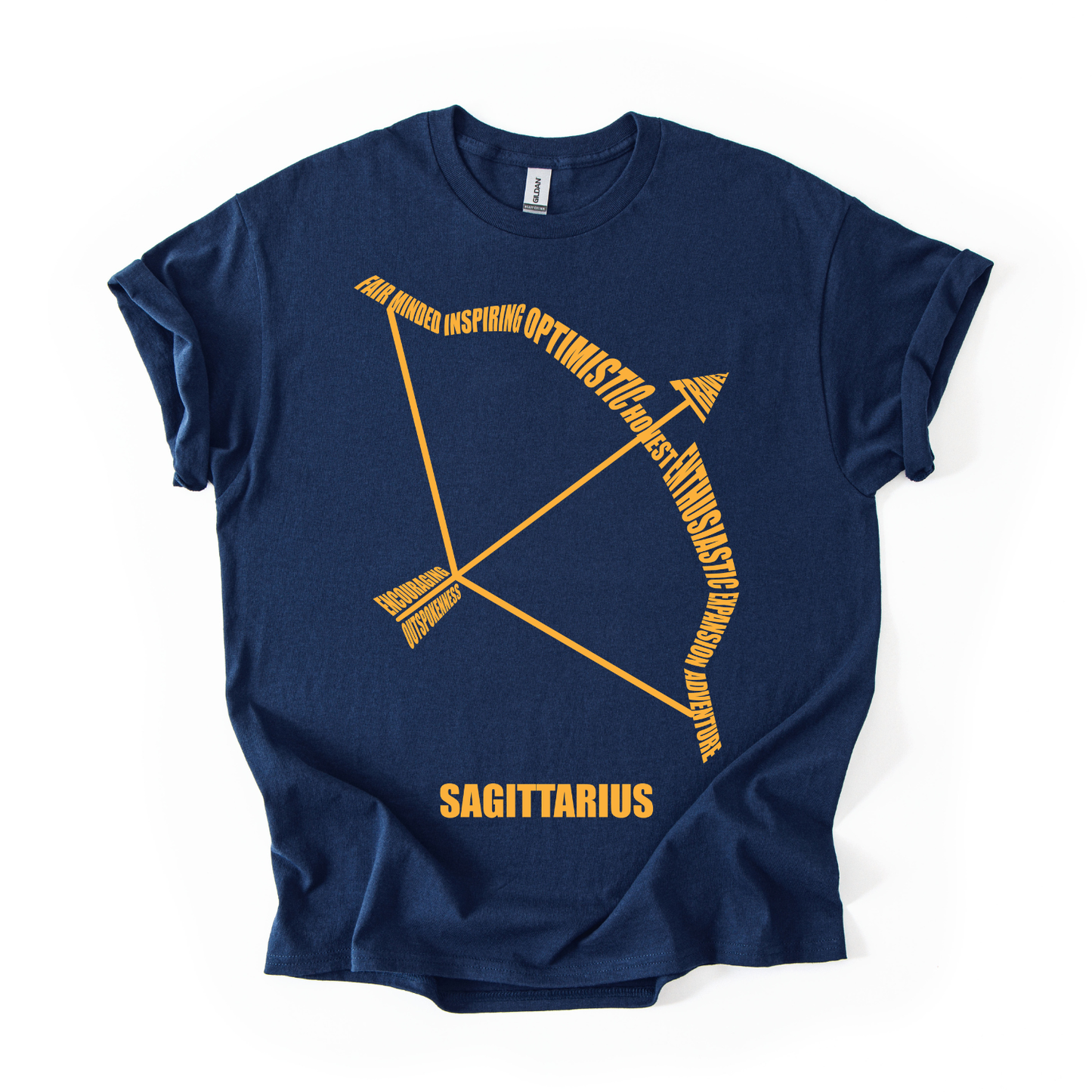 Zodiac Characteristics Navy Blue T-Shirt – All Signs Available