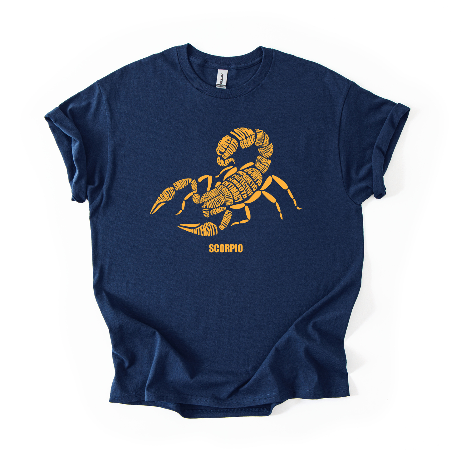 Zodiac Characteristics Navy Blue T-Shirt – All Signs Available