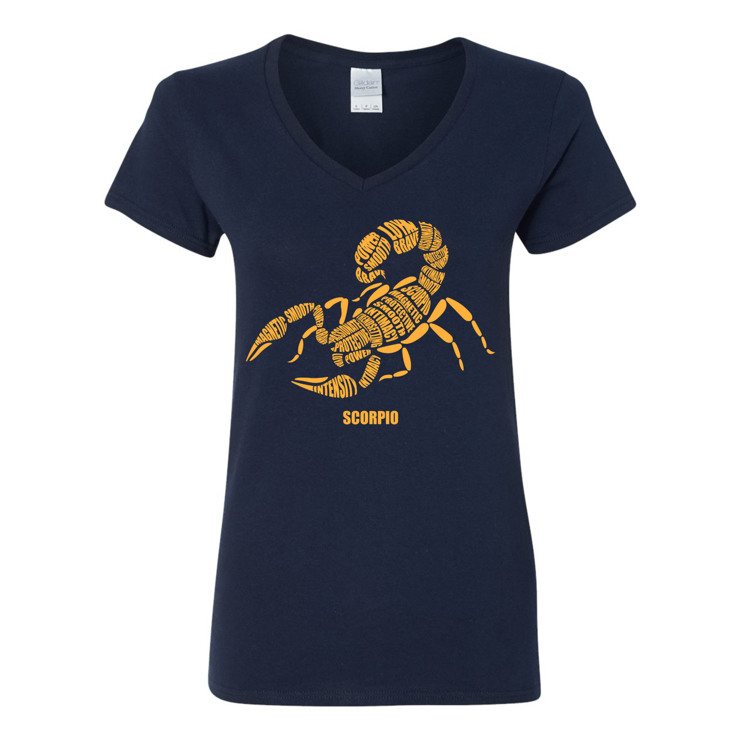 Zodiac Characteristics Navy Blue T-Shirt – All Signs Available