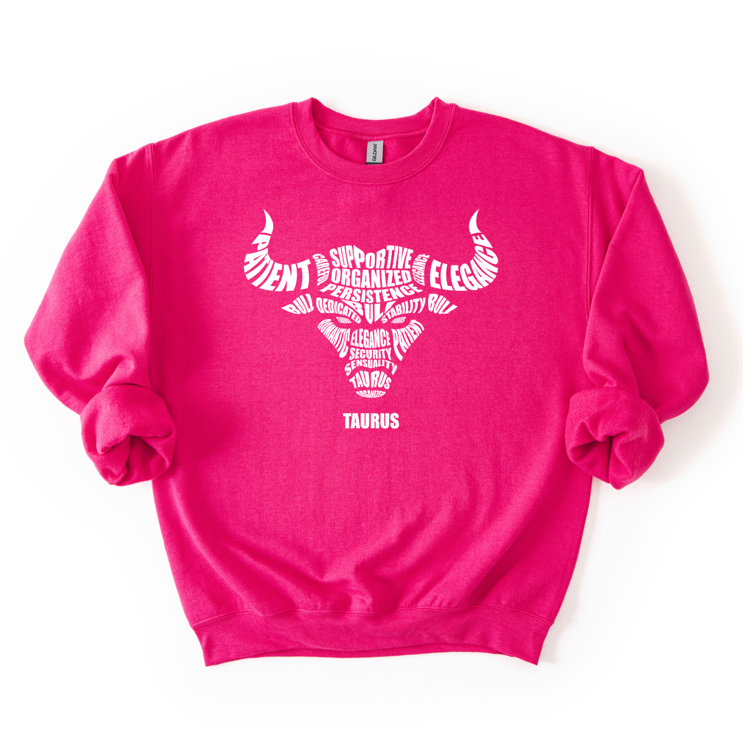 Zodiac Characteristics Crewneck Sweatshirt – Pink Edition