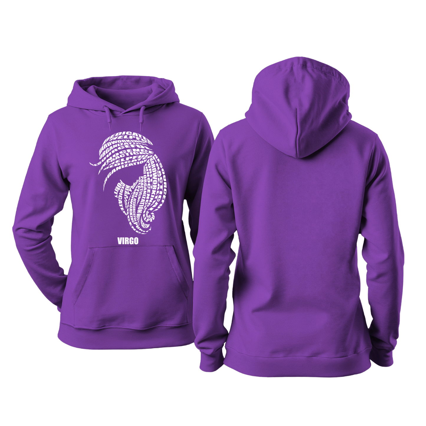 Zodiac Characteristics Hoodie – Purple Edition