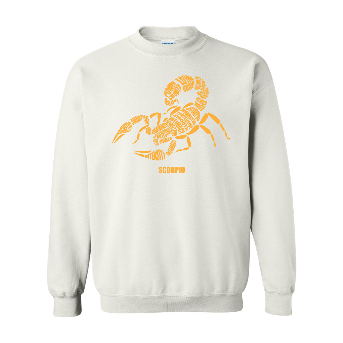 Zodiac Characteristics Crewneck Sweatshirt (White and Navy) Sizes S-5X