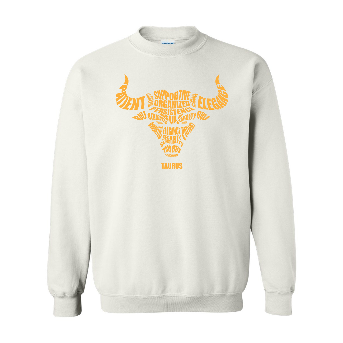 Zodiac Characteristics Crewneck Sweatshirt (White and Navy) Sizes S-5X