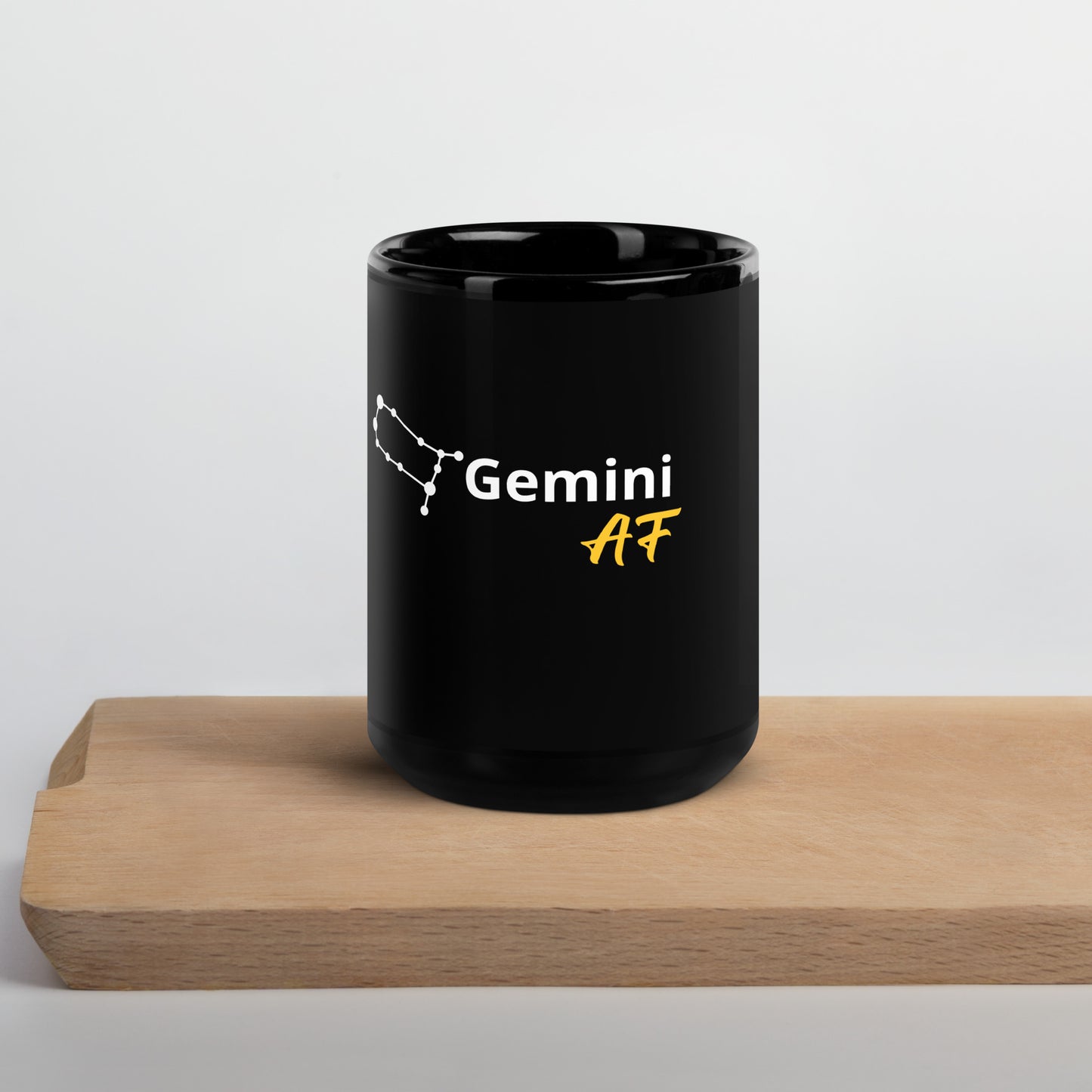 Gemini AF Black Glossy Mug