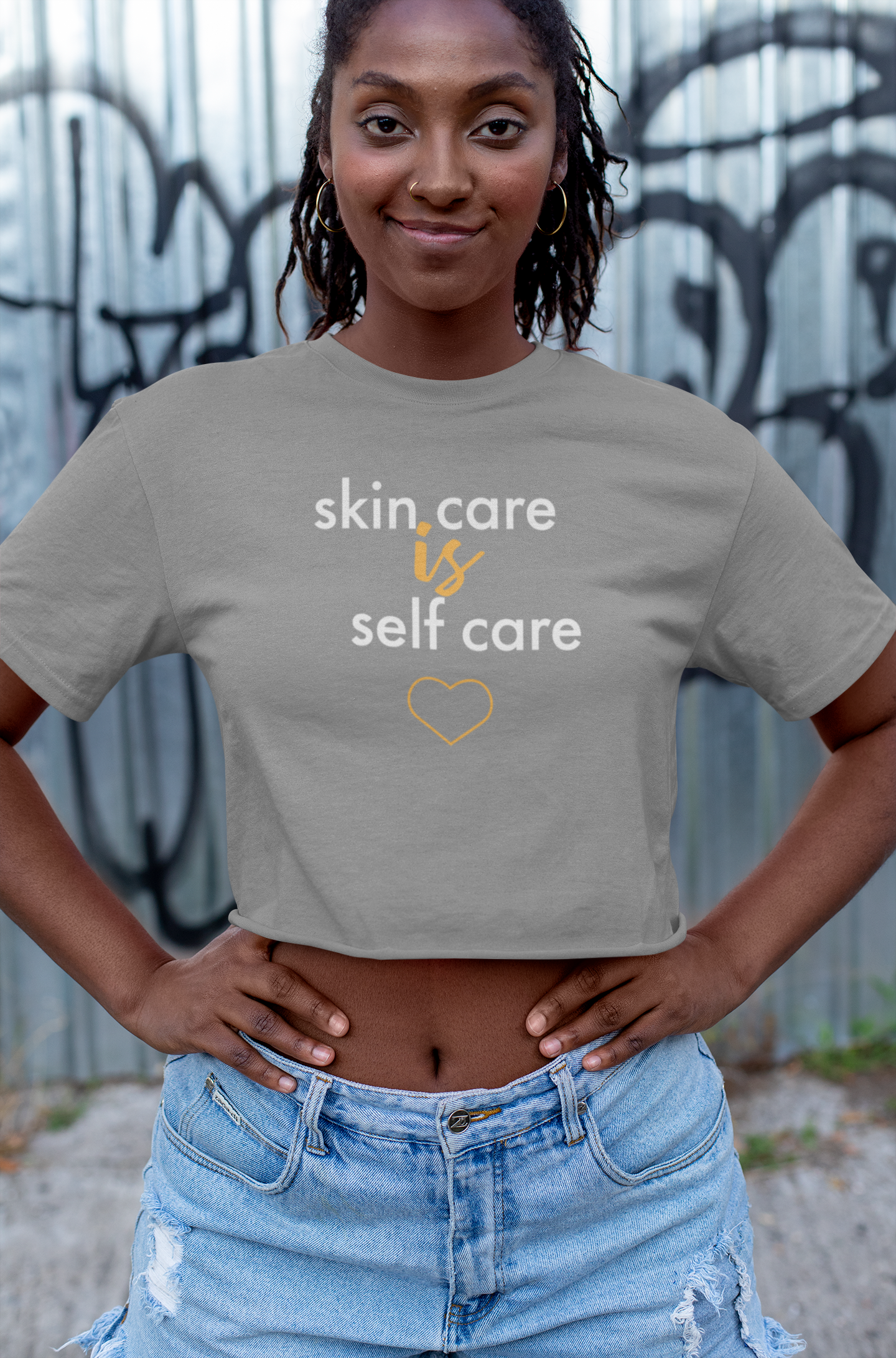 Skin Care Is Self Care Women’s crop top