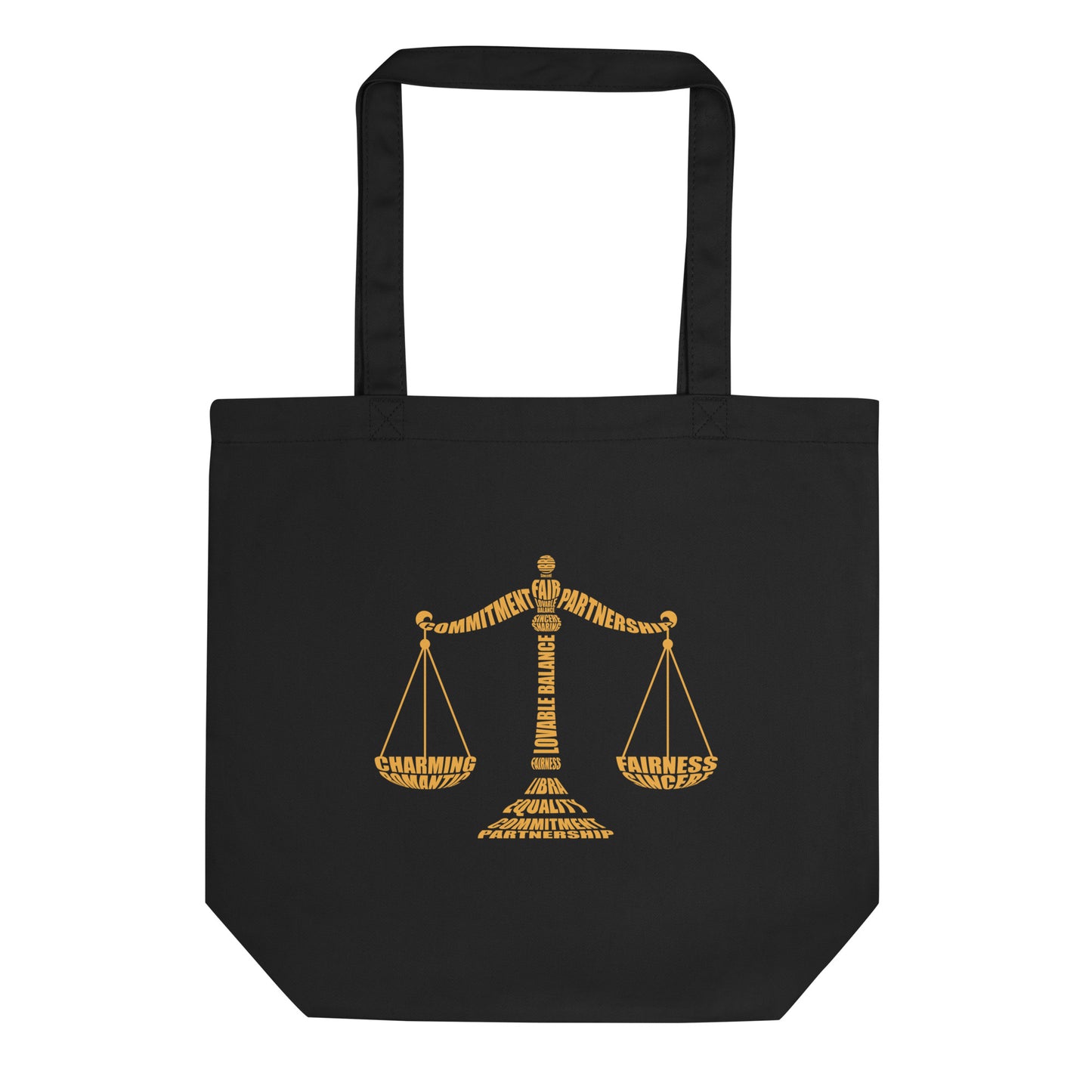 Libra Scales Characteristics Eco Tote Bag - Gold