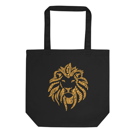Leo Lion Characteristics Eco Tote Bag - Gold