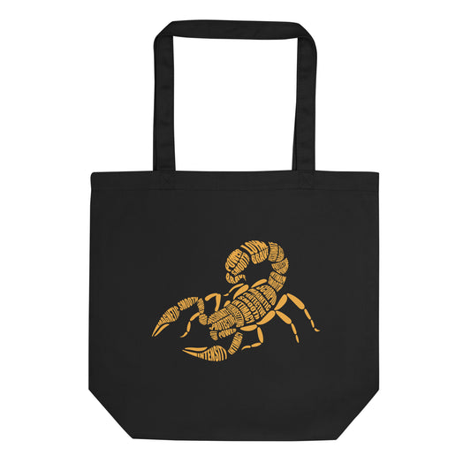 Scorpio Scorpion Characteristics Eco Tote Bag - Gold
