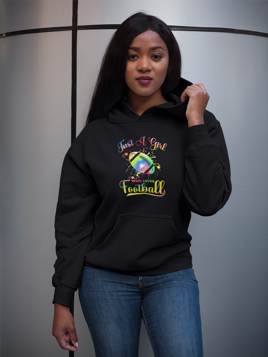 Just A Girl Who Loves Football Unisex Hoodie