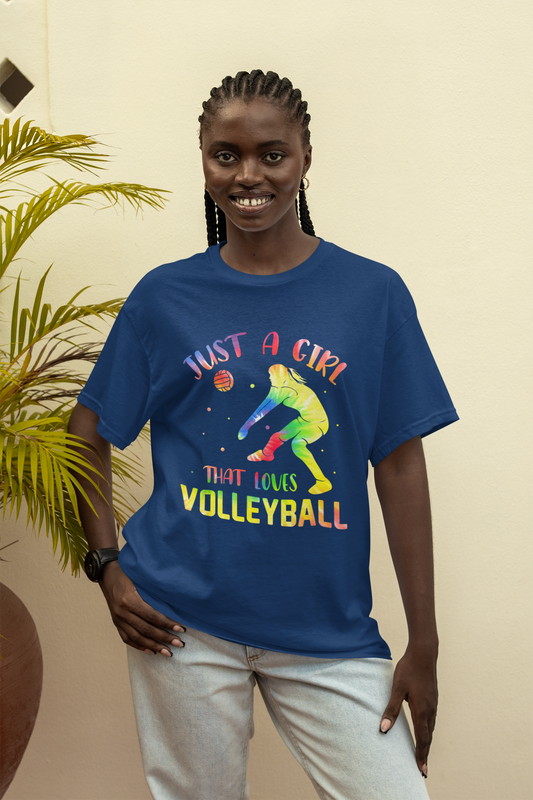 Just A Girl That Loves Volleyball Adult Unisex t-shirt
