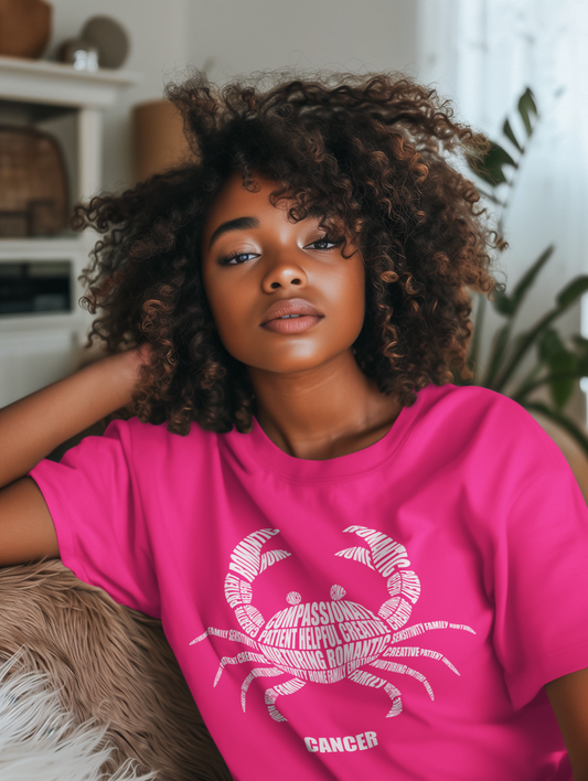 Zodiac Characteristics T-Shirt Collection – Pink & Purple Edition