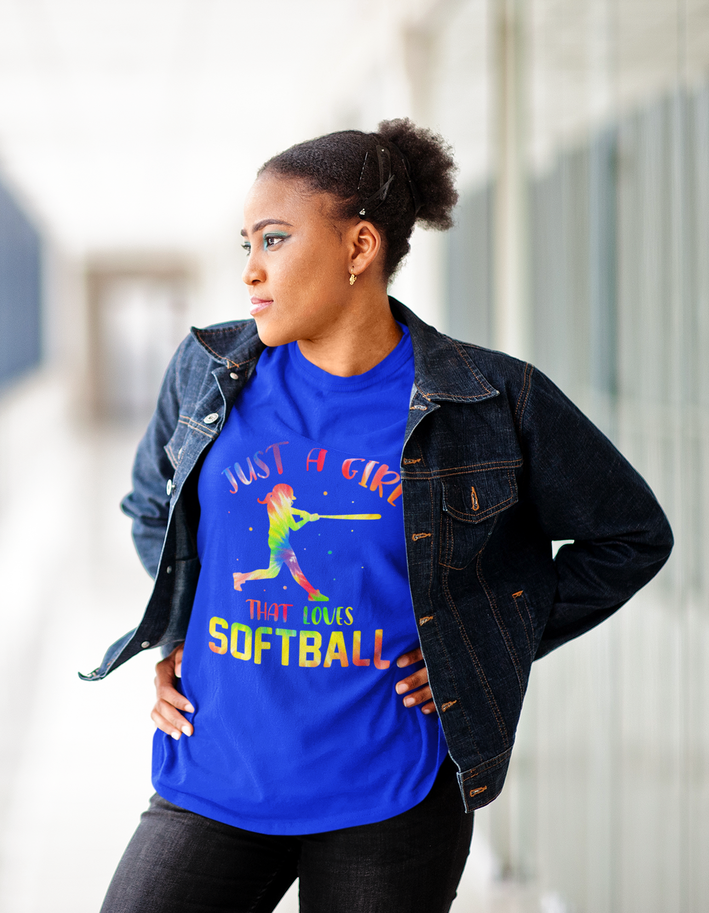 Just A Girl That Loves Softball Unisex t-shirt