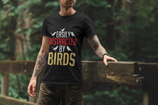 Easily Distracted by Birds Unisex t-shirt