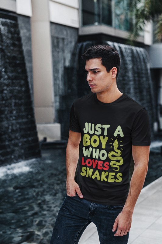 Just A Boy Who Loves Snakes Unisex t-shirt