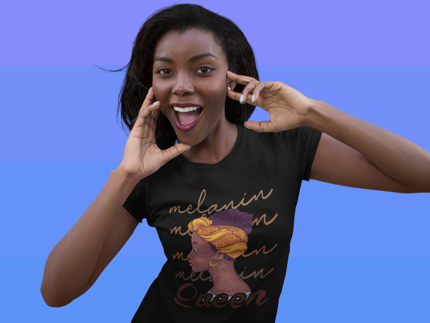 Melanin Melanin Melanin Melanin Queen Unisex t-shirt