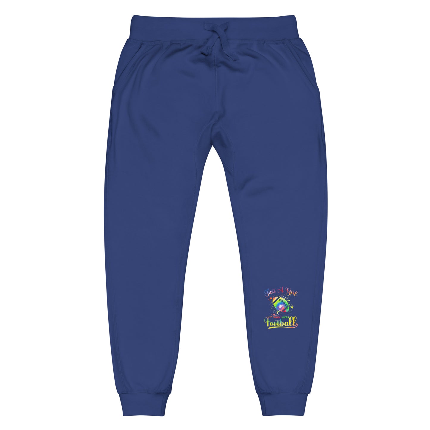 Just A Girl Who Loves Football Unisex fleece sweatpants