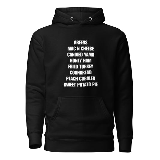 Thanksgiving Menu Unisex Hoodie