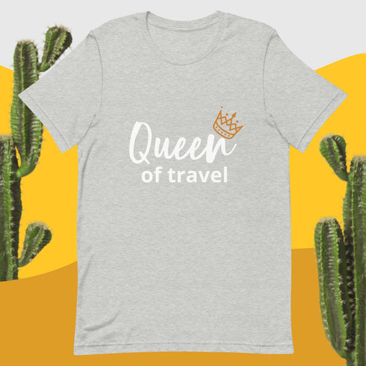 Queen of Travel Adult T-shirt