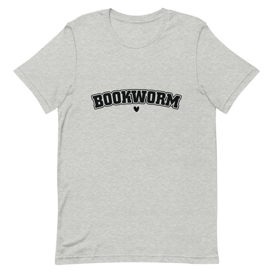 Bookworm Black Lettering Adult Unisex t-shirt