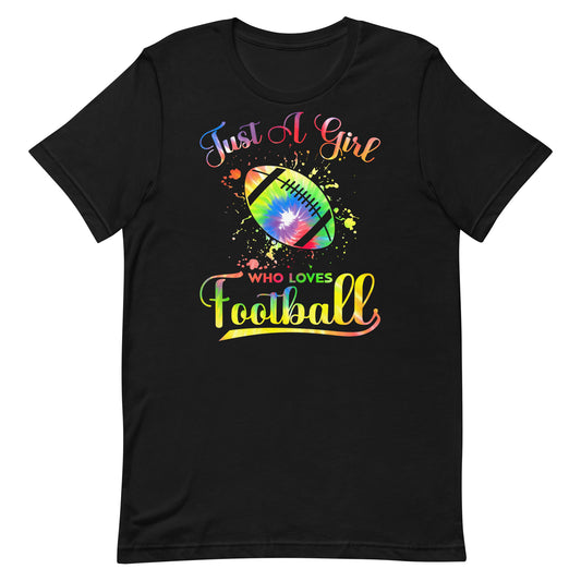 Just A Girl Who Loves Football Unisex t-shirt