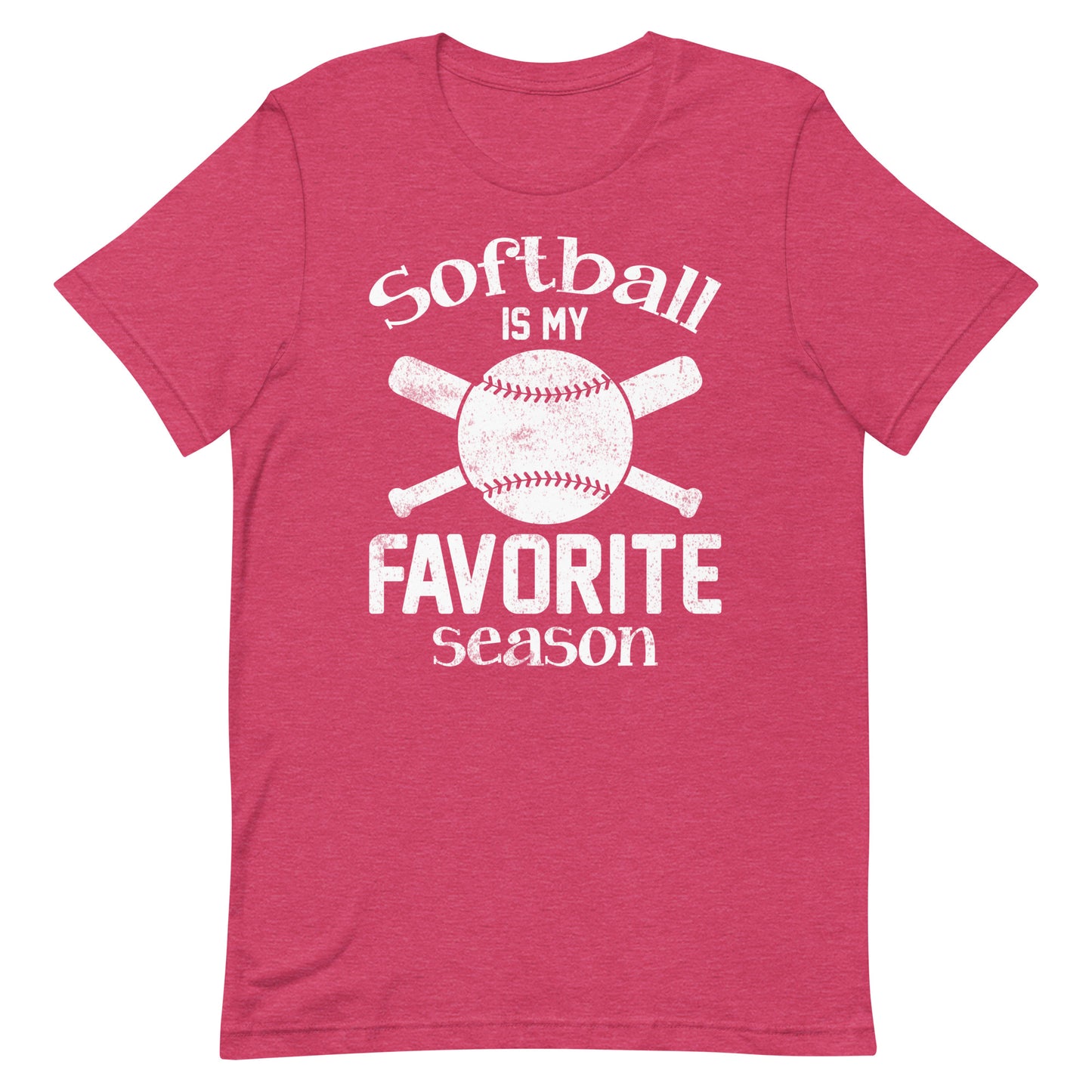 Softball Is My Favorite Season Unisex t-shirt