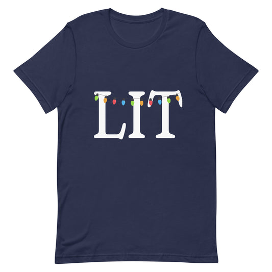 Lit Adult Holiday Unisex t-shirt