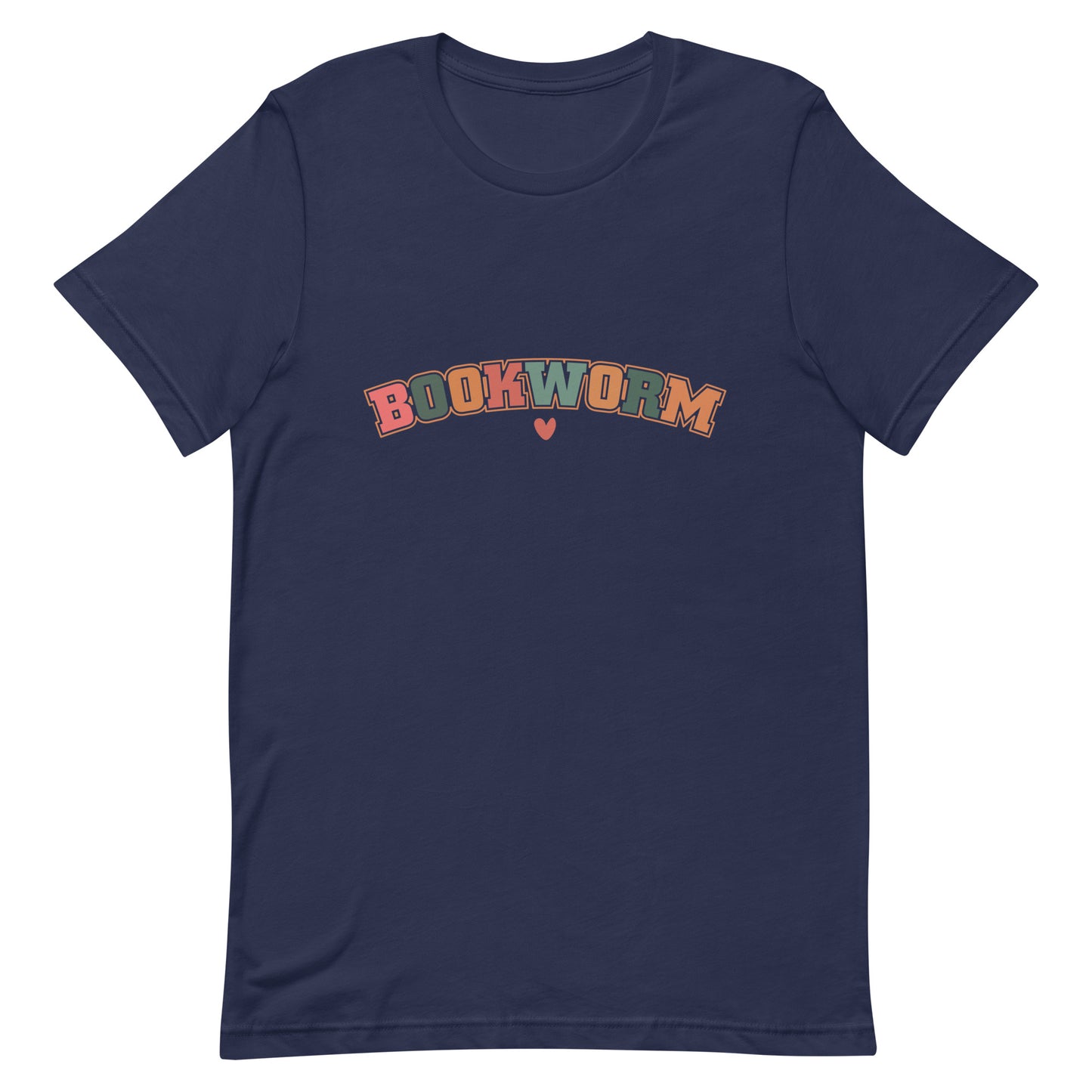 Bookworm Multicolored Letters Adult Unisex t-shirt