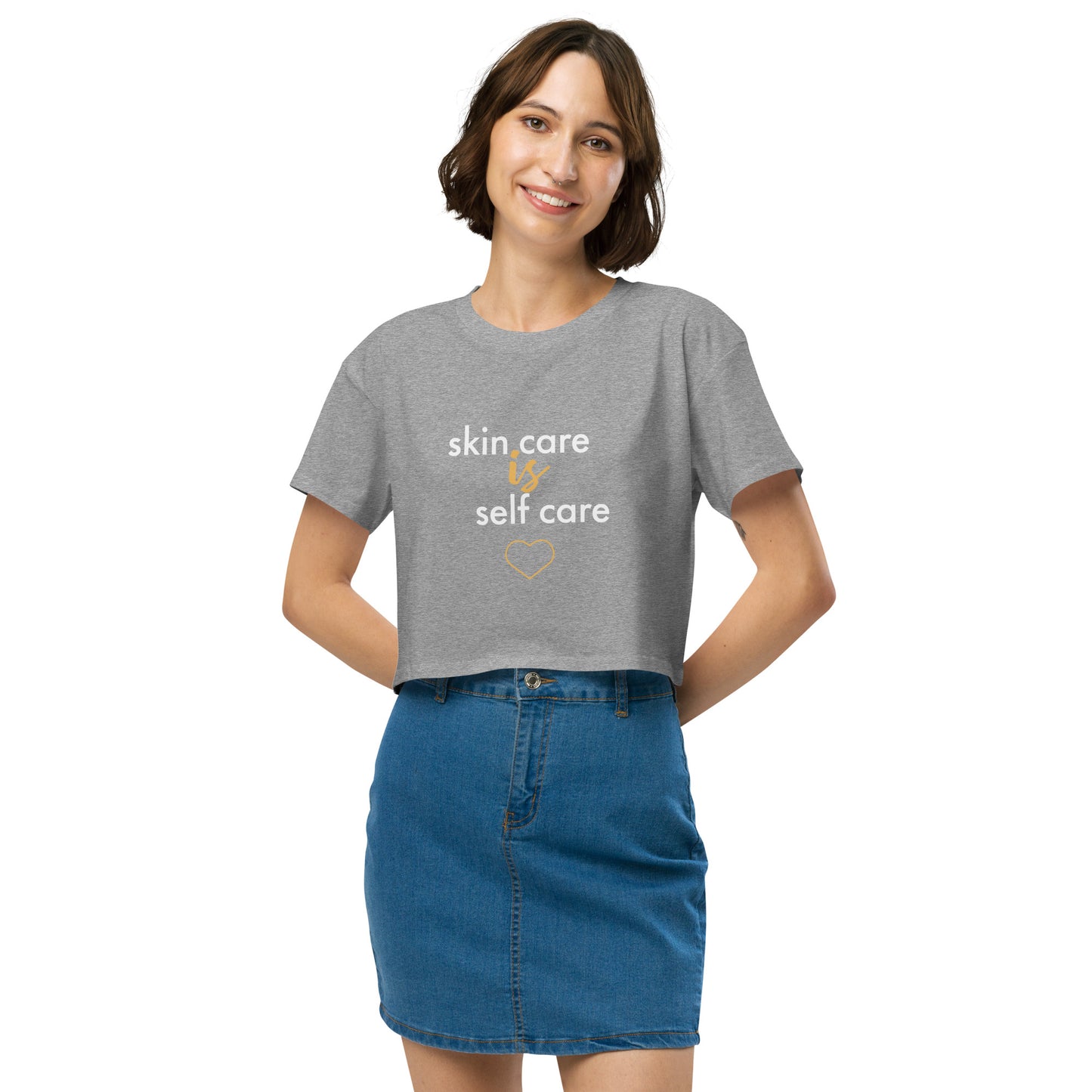 Skin Care Is Self Care Women’s crop top