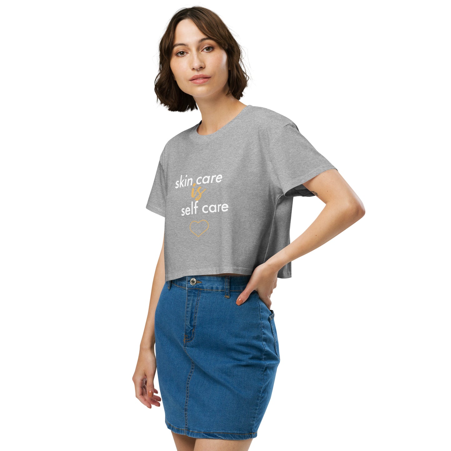 Skin Care Is Self Care Women’s crop top